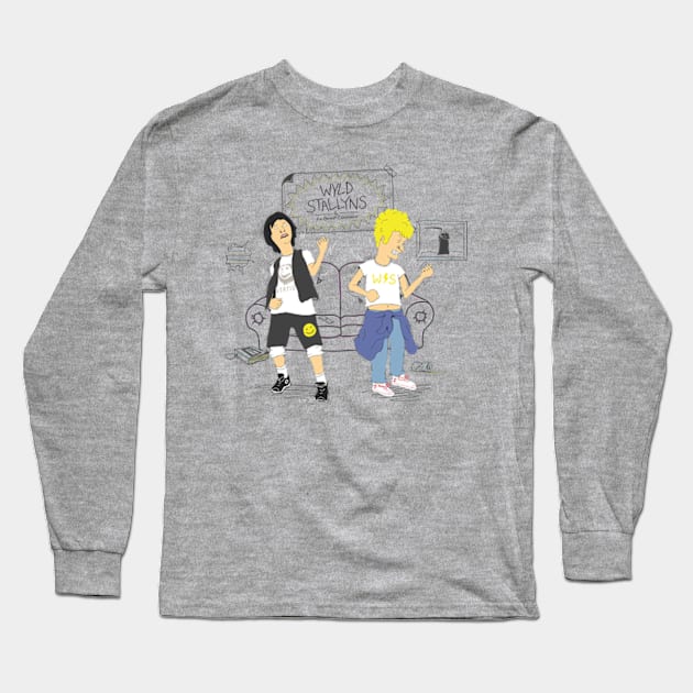 Billvis & Butt Ted Long Sleeve T-Shirt by Made With Awesome